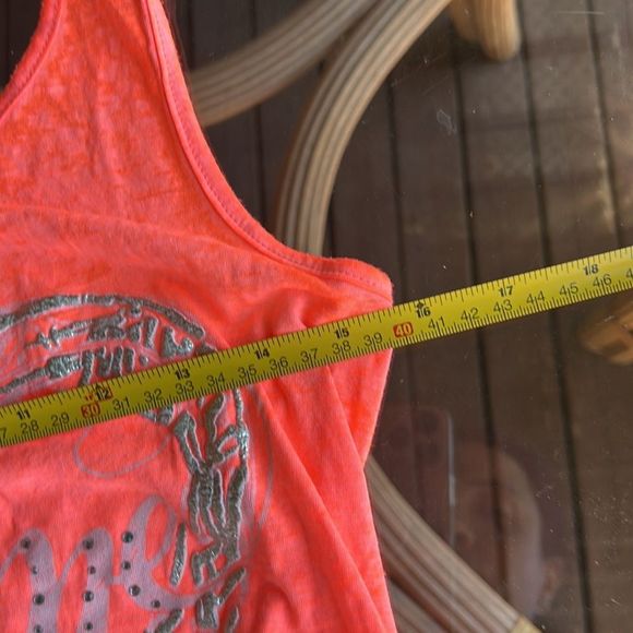 Miss Me neon paper thin tank top - Picture 5 of 5